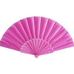 Éventail couleur unie manche plastique L23cm (6 modèles) < Gifi Clearance