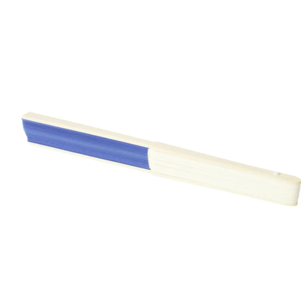 Éventail en bambou et tissu uni L27cm (2 modèles bleu ou blanc) < Gifi Sale