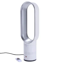 Ventilateur sans pale 55W tactile avec télécommande blanc 25x17,5xH49,5cm < Gifi