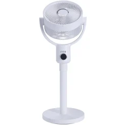 Ventilateur sur pied 35W rond orientable digital avec télécommande blanc Ø29xH100cm