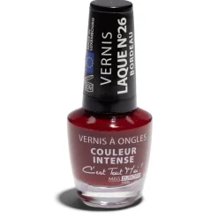 Vernis à ongles laqué N°26 rouge bordeaux < Gifi Best