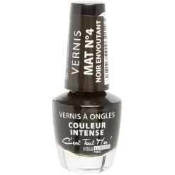 Vernis à ongles mat noir envoûtant n°04