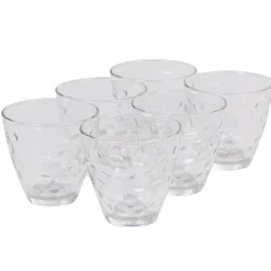 Verre bas Bormioli Rocco Dots x6 verre transparent relief