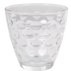 Verre bas Bormioli Rocco Dots x6 verre transparent relief