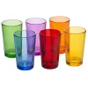 Verre bas 20cl x6 en verre coloré Ø6,5xH10cm