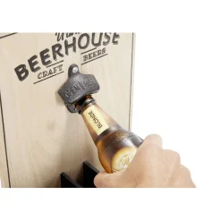 Verre à bière 50cl x2 avec support décapsuleur et 2 sous-verres < Gifi New