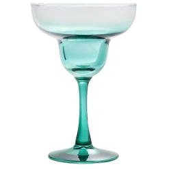Verre à cocktail sur pied x2 en verre rose et vert 240ml < Gifi Hot