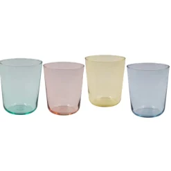 Verre à eau coloré 31,5ml Ø8xH9,5cm (4 modèles) < Gifi Online