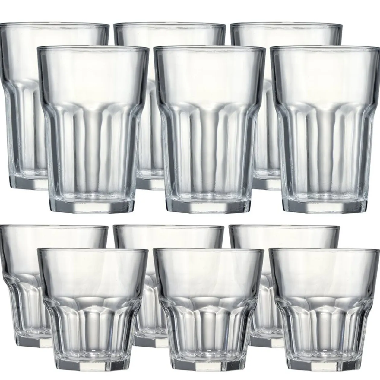 Verre mojito x12 en verre transparent 25cl et 33cl