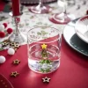 Verre Noël transparent avec centre sapin 3D Ø8xH8,5cm < Gifi Sale