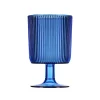 Verre à pied plastique bleu 30cl