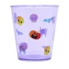 Verre plastique motif Halloween orange et violet Ø7xH13cm x6