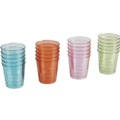 Verre shooter coloré x20