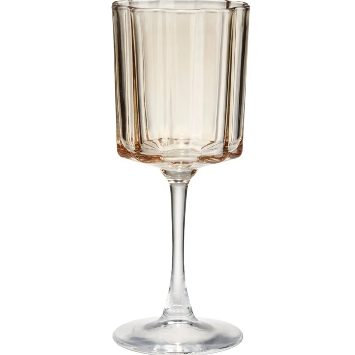 Verre à vin automne en verre transparent et orange Ø9xH22cm < Gifi Hot