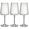 Verre à vin motif strié 520 ml Ø9XH23 cm verre transparent < Gifi
