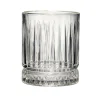 Verre à whisky 33cl relief strié Ø8xH9,8cm