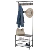 Vestiaire 3en1 avec patères et étagères métal 60x30xH170cm (2 modèles) < Gifi Best