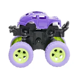 Véhicule à friction type 4x4 monster truck en plastique vert 8,7x7,8xH7,5cm