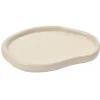 Vide-poche arrondi en dolomite 17x24cm (2 modèles blanc ou argenté) < Gifi Sale