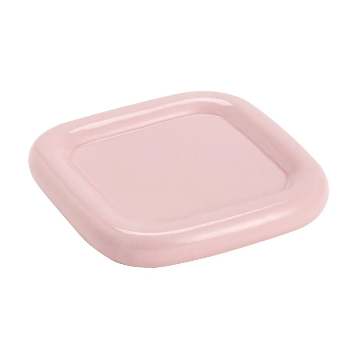 Vide-poche carré en céramique rose 13x13cm < Gifi Online