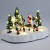 Village de Noël LED scène activité sport du Père Noël 23x15xH14cm