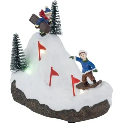 Village de Noël scène luge 14x10xH12cm < Gifi Outlet