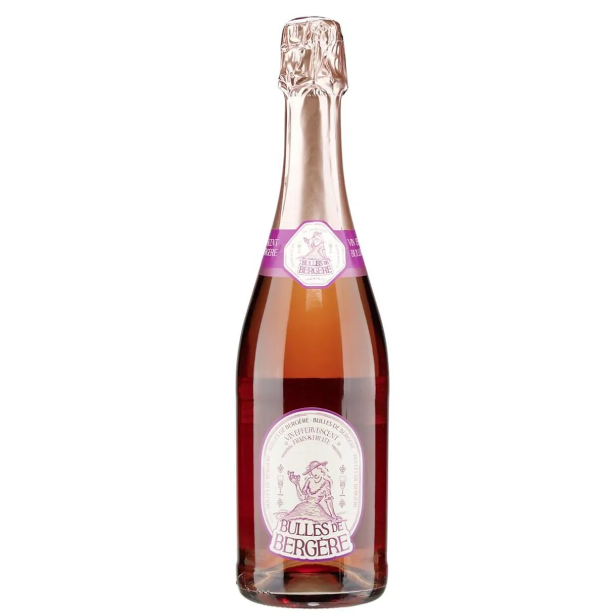 Vin de France pétillant rosé Bulles de Bergère 12% 75cl < Gifi Hot