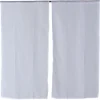 Vitrage droit passe tringle uni blanc 60x120 cm x2