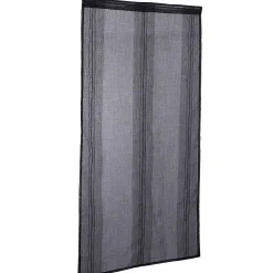 Vitrage droit passe tringle uni noir 60x90 cm x2 < Gifi New