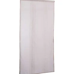 Vitrage droit passe tringle uni taupe 60x90 cm x2