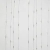 Vitrage droit passe tringle x2 blanc broderie fil gris 60x160cm