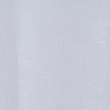 Vitrage passe tringle finition pointe effet lin uni blanc 60x160 cm x2