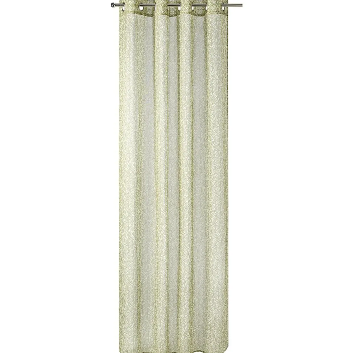 Voilage imprimé motif feuillage avec anneaux 140x240cm (2 modèles) < Gifi Sale