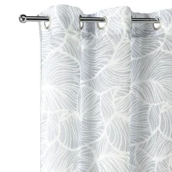 Voilage motif imprimé 140x240cm avec anneaux (2 modèles)