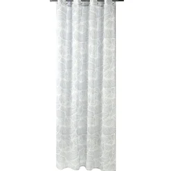 Voilage motif imprimé 140x240cm avec anneaux (2 modèles)