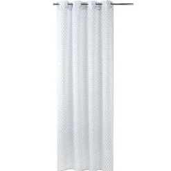 Voilage motif imprimé 140x240cm avec anneaux (2 modèles)