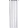 Voilage à oeillets aspect toile à beurre uni blanc < Gifi Discount