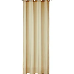 Voilage à oeillets Dolly uni avec bord en jute 140x240 cm < Gifi Clearance