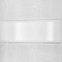Voilage à oeillets fantaisie blanc 140x260cm