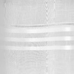 Voilage à oeillets fantaisie blanc 140x260cm
