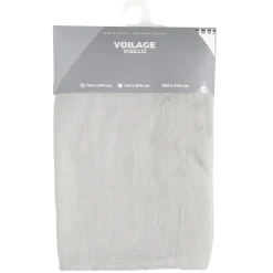 Voilage à oeillets gris clair < Gifi