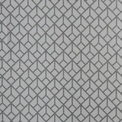 Voilage à oeillets imprimé graphique blanc 140x240cm