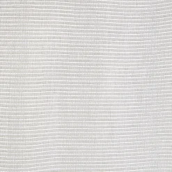 Voilage à oeillets rayures horizontales finition broderie blanc