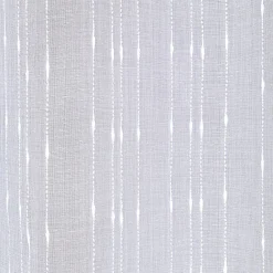 Voilage à oeillets uni blanc fil brillant