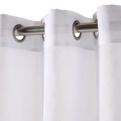 Voilage à oeillets 140x240cm Dolly tie and die blanc et bleu < Gifi Sale