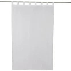 Voilage à passants uni blanc 140x240cm