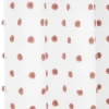 Voilage polyester à pompon 140x240cm blanc et rose < Gifi Discount