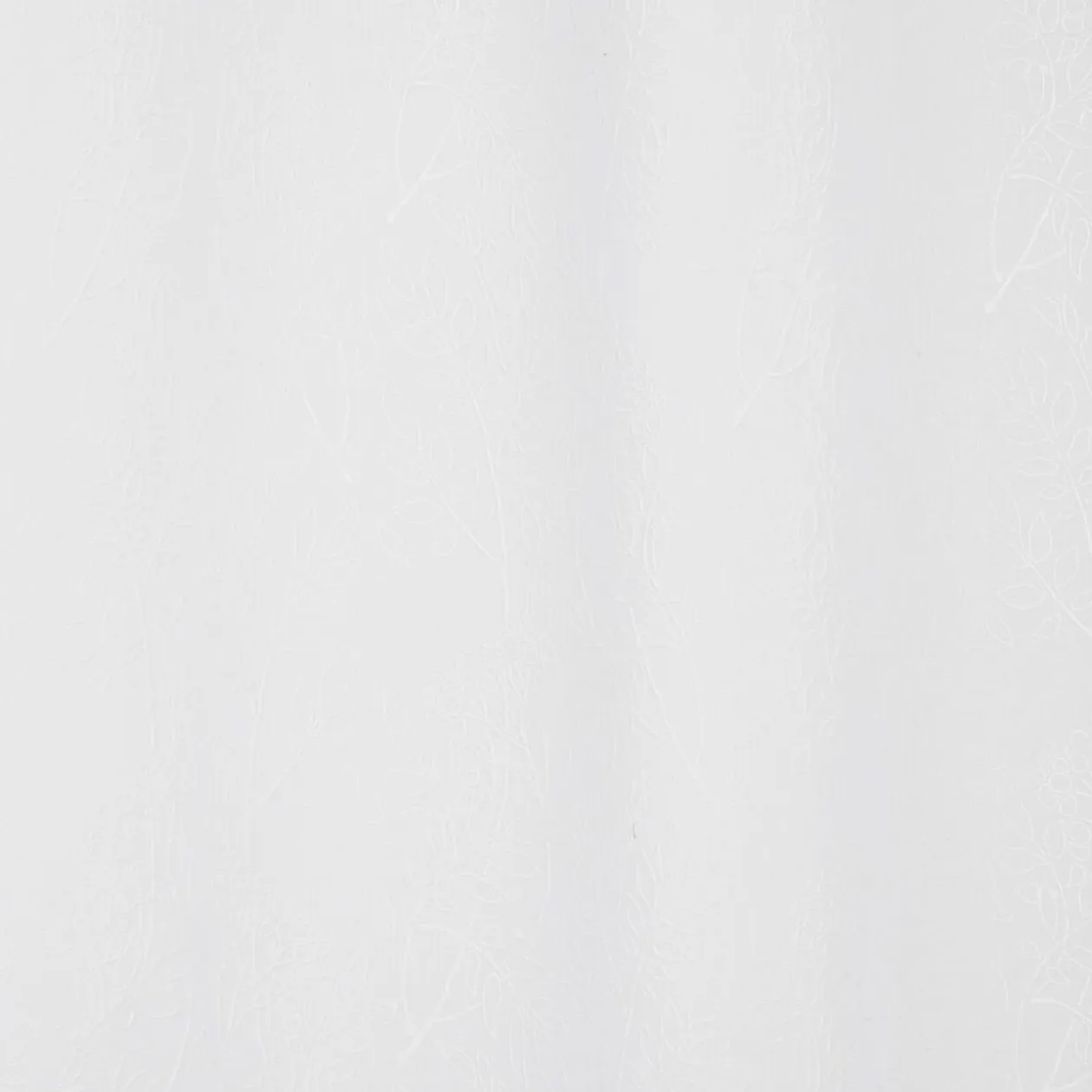 Voilage polyester 140x240cm broderie florale blanc