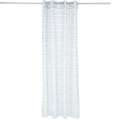 Voilage polyester 140x240cm imprimé bleu < Gifi Sale