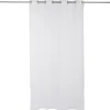 Voilage polyester 140x240cm motif floral blanc < Gifi Outlet